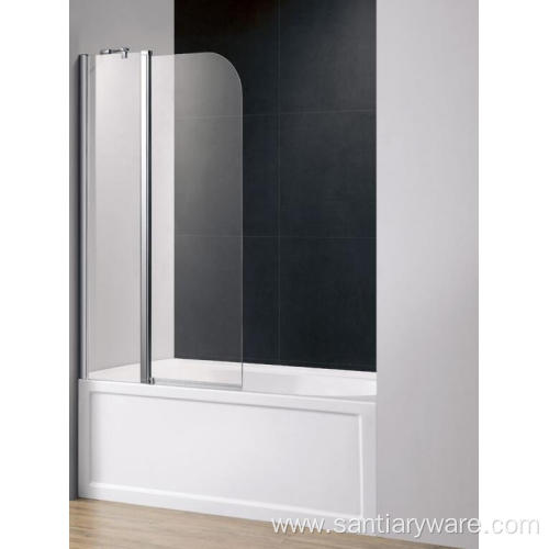 2 panels bathtub screen